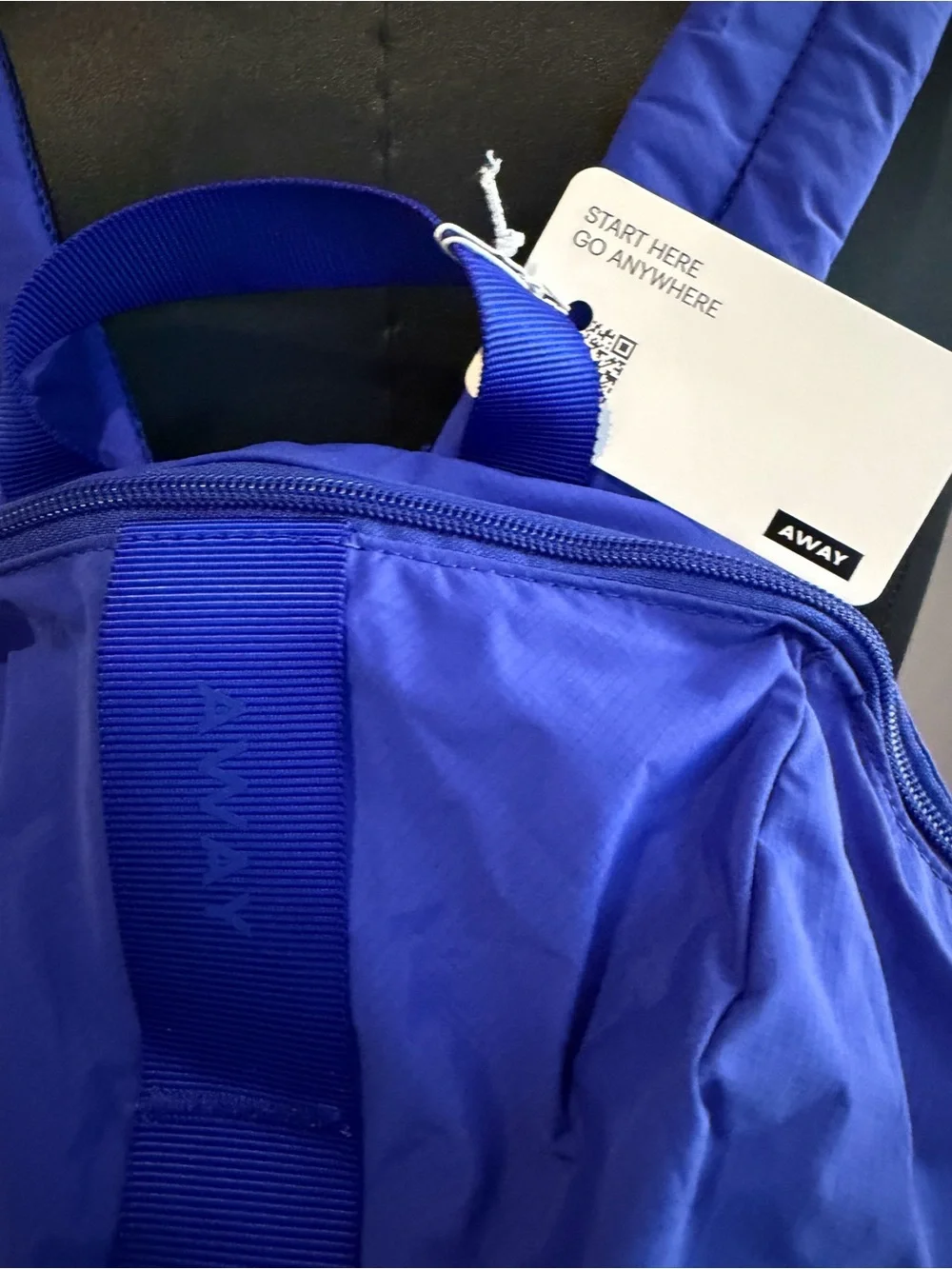 New Away Travel Everyday Backpack Wave royal blue $98 lightweight packable NWT